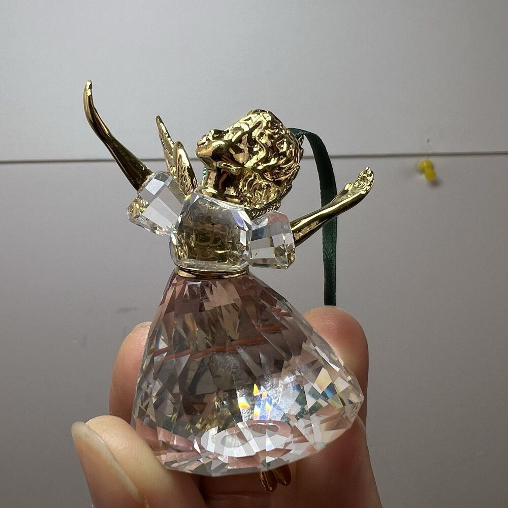 Swarovski Crystal Christmas Memories 203083 1996 AE Angel Ornament In Box *READ*